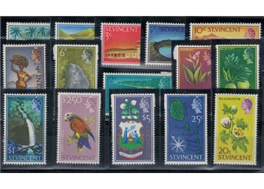 ST. VINCENT 1965/68 Ordinari - Definitives 15 v