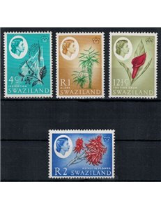 SWAZILAND 1962 Flowers 4 v