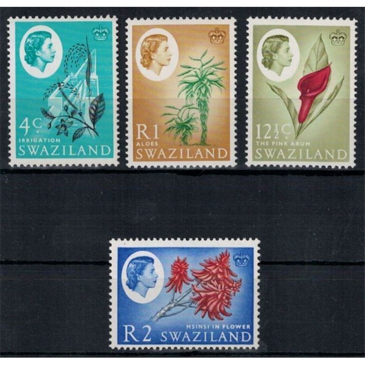 SWAZILAND 1962 Fiori - Flowers 4 v