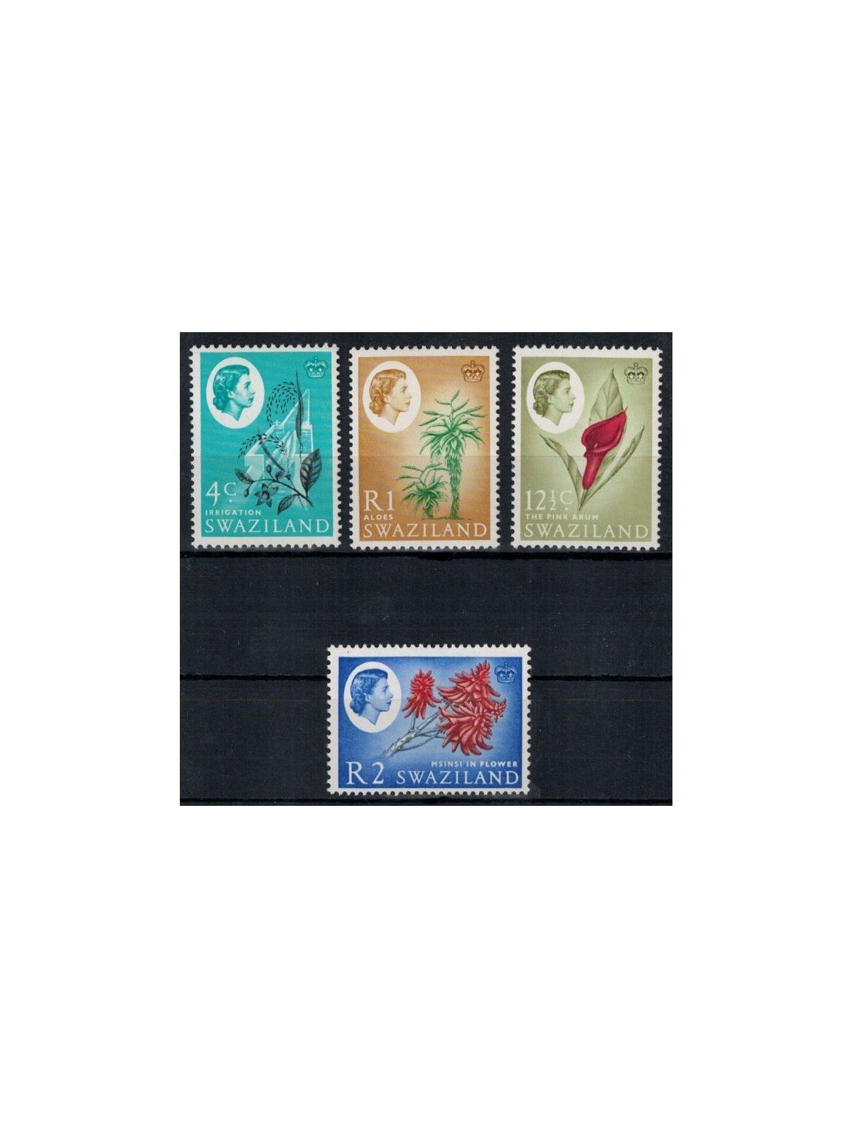 SWAZILAND 1962 Flowers 4 v