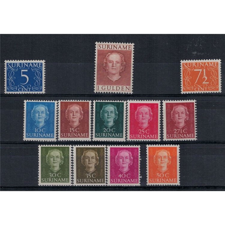 SURINAME 1950 Ordinary series 12v MNH**