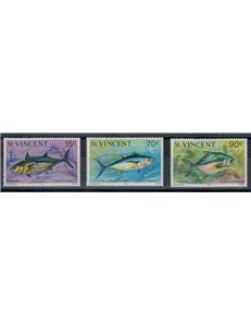 ST. VINCENT 1976 Definitives, Fish 3v MNH**