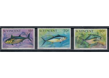 ST. VINCENT 1976 Definitives, Fish 3v MNH**
