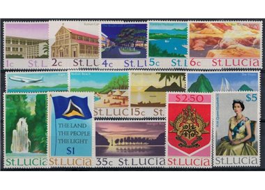 ST. LUCIA 1970 Ordinary - Definitives 14v MNH**
