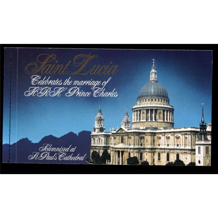 ST. LUCIA 1981 Charles and Diana, Royal Wedding booklet MNH**