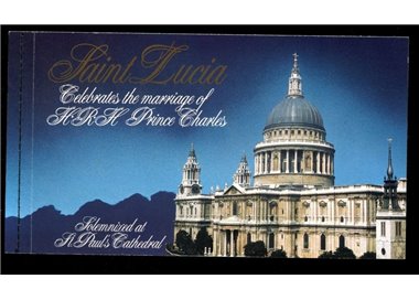 ST. LUCIA 1981 Charles and Diana, Royal Wedding booklet MNH**