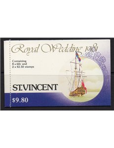 ST. VINCENT 1981 Charles and Diana Royal Wedding 1 booklet MNH**