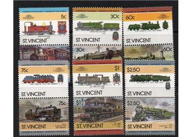 ST. VINCENT 1985 Trains, locomotives 8v MNH**