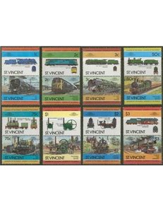 ST. VINCENT 1984 Trains, locomotives 16v MNH**