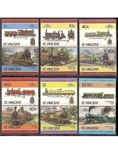 ST. VINCENT 1985 Treni, locomotive 4ª Serie 12v MNH**