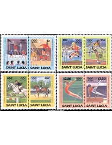 ST. LUCIA 1984 Olympic games 4x2v MNH**