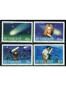 ST. VINCENT 1986 Cometa di Halley - Halley's comet 4v MNH**