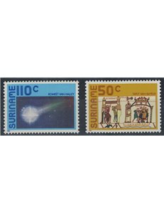 SURINAME 1986 Halley's Comet 2v MNH**