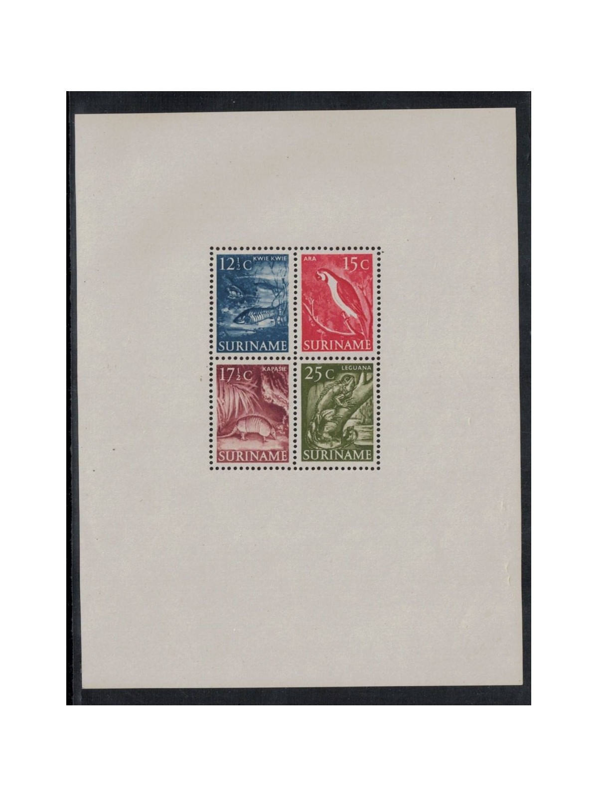SURINAME 1955 Fauna 1 s/s MNH**