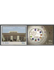 ST. KITTS 2006 25 years treaty of Basseterre 2v MNH**