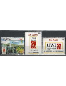 ST. KITTS 2008 University of the West Indies 3v MNH**