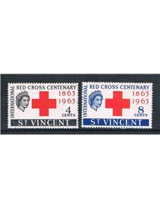 ST. VINCENT 1963 Croce Rossa 2v MNH**