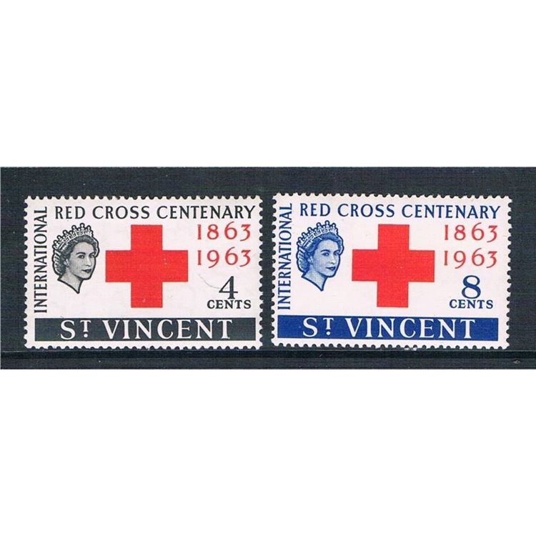 ST. VINCENT 1963 Croce Rossa 2v MNH**