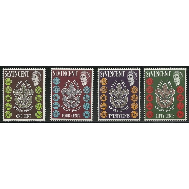 ST. VINCENT 1964 Scouting 4v MNH**