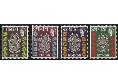 ST. VINCENT 1964 Scouting 4v MNH**