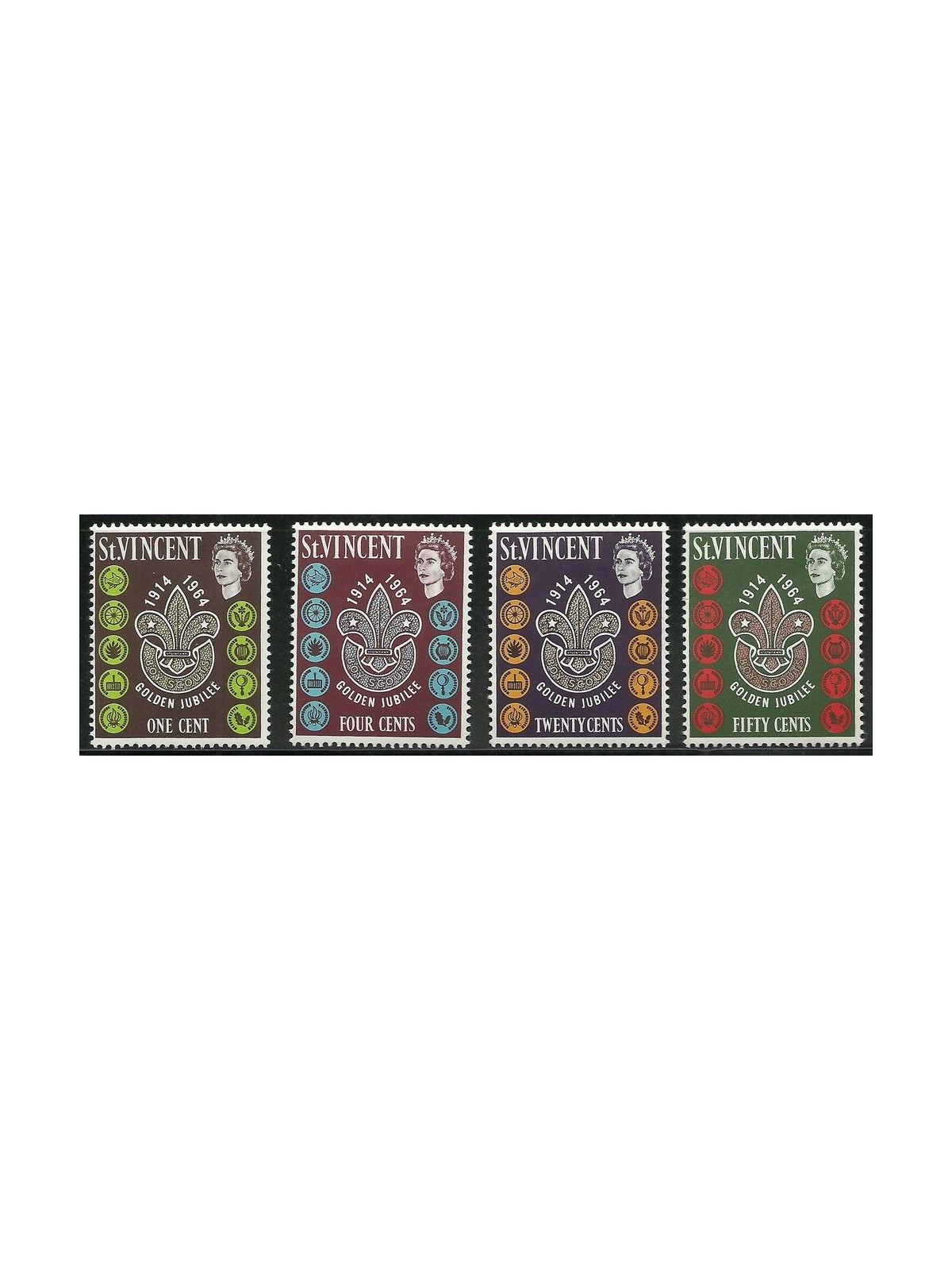 ST. VINCENT 1964 Scouting 4v MNH**