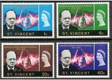 ST. VINCENT 1966 Sir Winston Churchill 4v MNH**