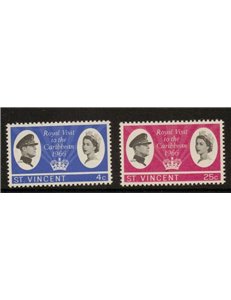 ST. VINCENT 1966 Royal visit 2v MNH**