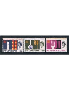 ST. VINCENT 1966 Unesco 3v MNH**
