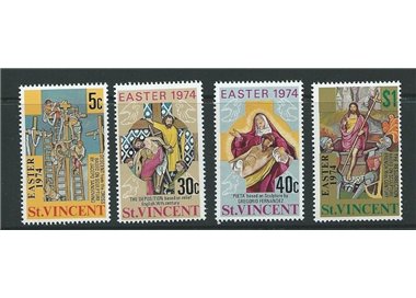 ST. VINCENT 1974 Easter 4v MNH**