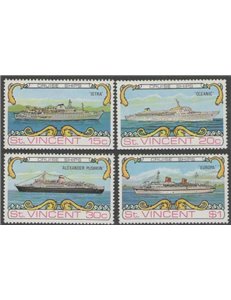ST. VINCENT 1974 Cruise ships 4v MNH**