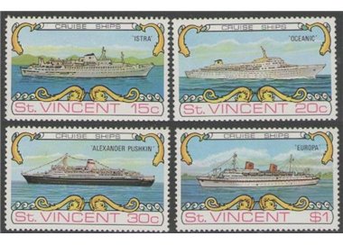 ST. VINCENT 1974 Cruise ships 4v MNH**