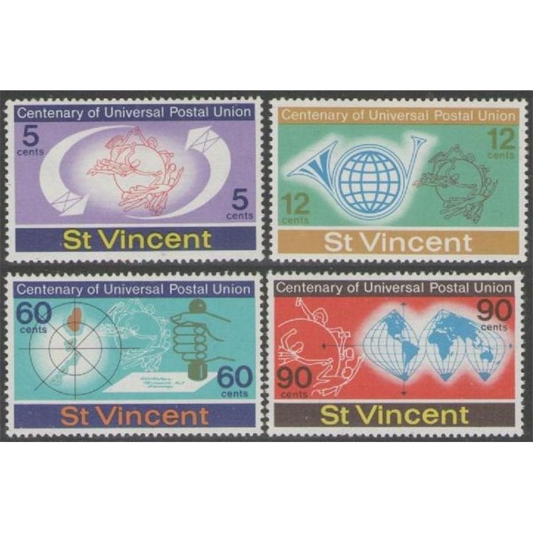 ST. VINCENT 1974 UPU Centenary 4v MNH**