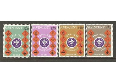 ST. VINCENT 1974 Scouting 4v MNH**