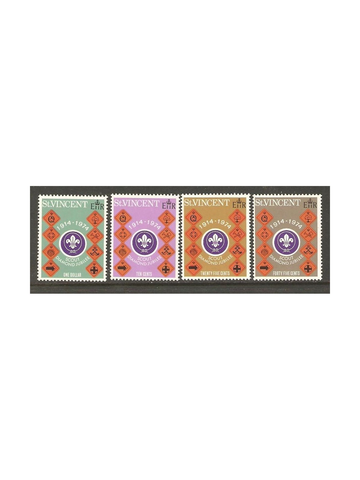 ST. VINCENT 1974 Scouting 4v MNH**