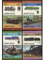 ST. LUCIA 1985 Trains, locomotives 8v MNH**