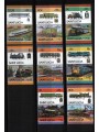 ST. LUCIA 1986 Trains, locomotives 16v MNH**