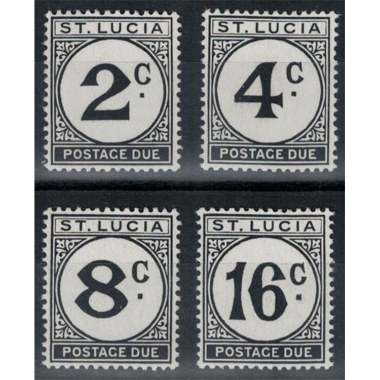 ST. LUCIA 1950 Segnatasse 4v MNH**