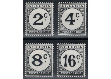 ST. LUCIA 1950 Postage Due 4v MNH**