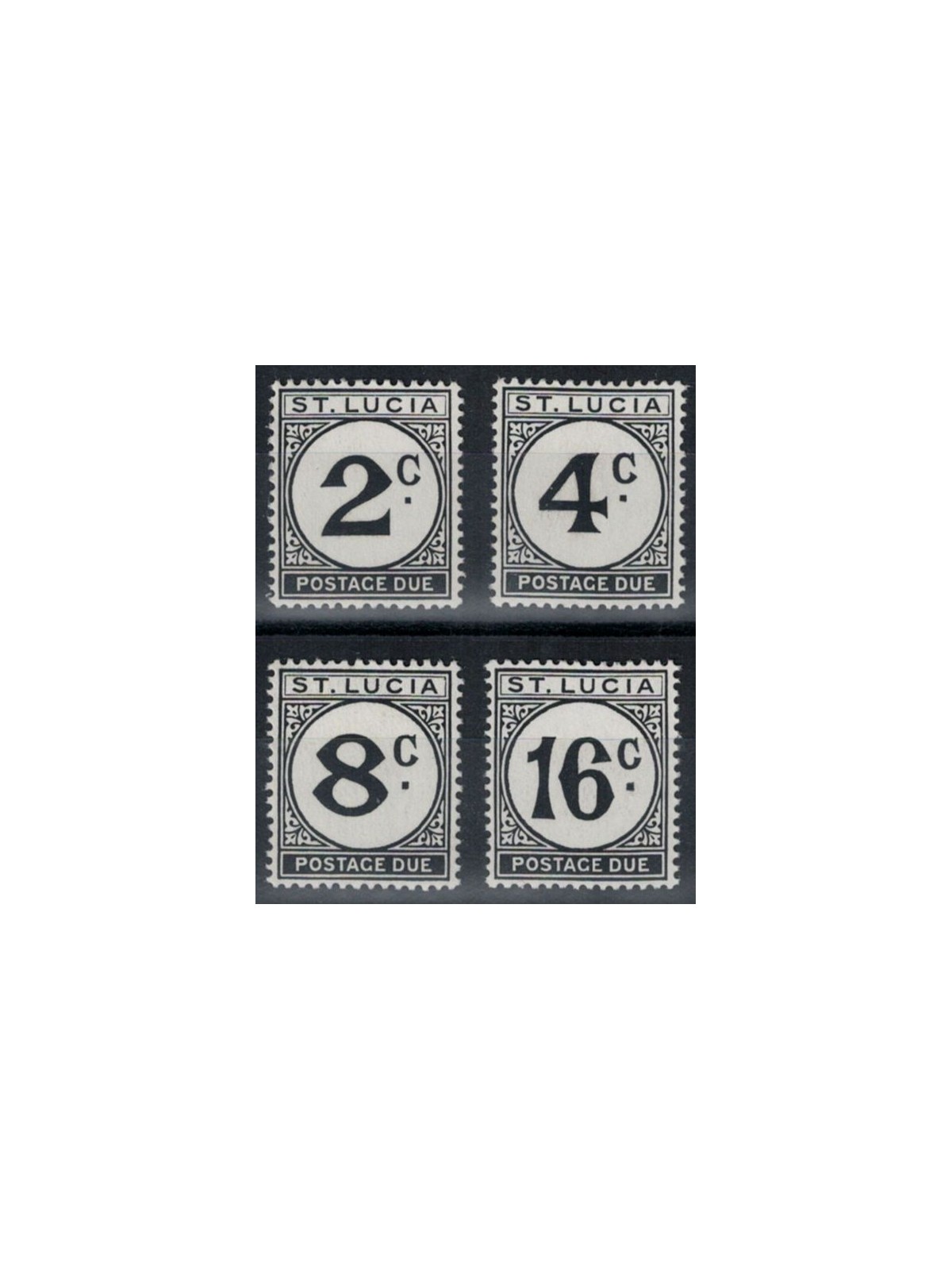 ST. LUCIA 1950 Postage Due 4v MNH**