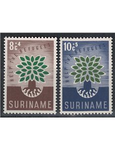 SURINAME 1960 World Refugee Year 2v MNH**