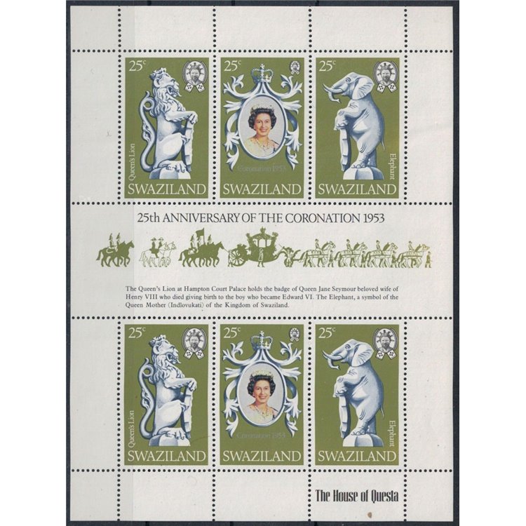 SWAZILAND 1978 Silver Jubilee MF MNH**
