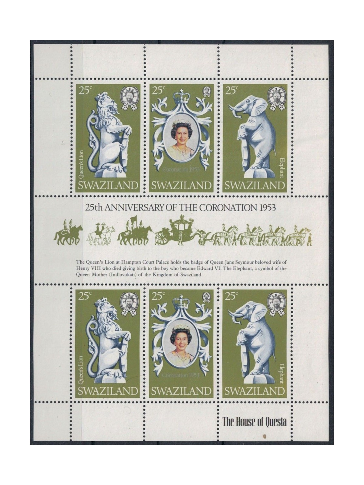 SWAZILAND 1978 Silver Jubilee MF MNH**