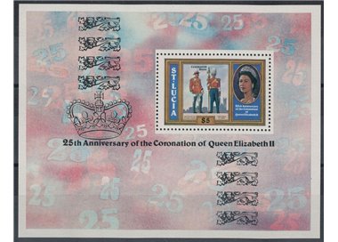 ST. LUCIA 1978 Silver Jubilee BF MNH**