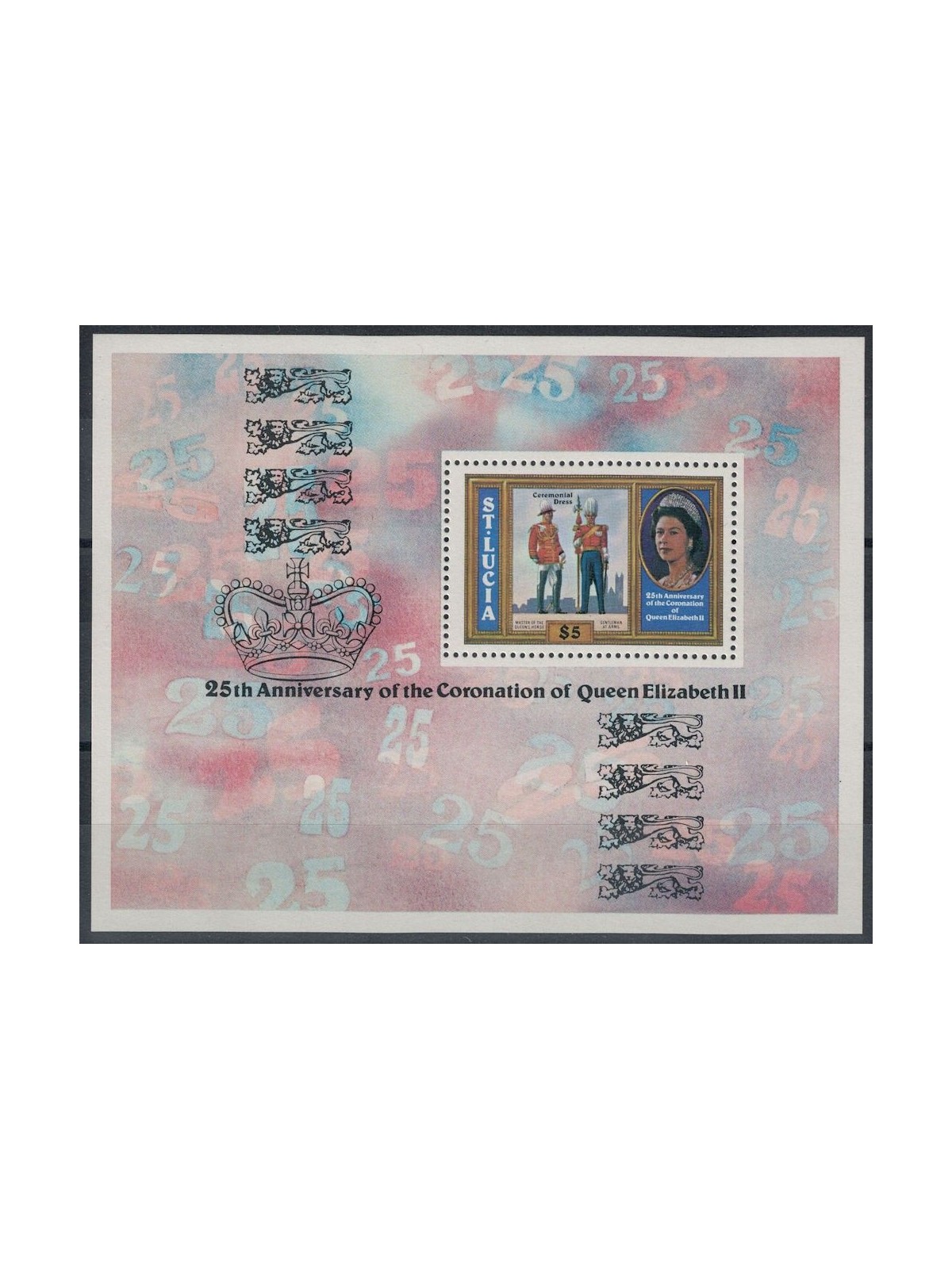 ST. LUCIA 1978 Silver Jubilee BF MNH**