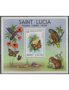 ST. LUCIA 1980 Fauna and Flora s/s MNH**