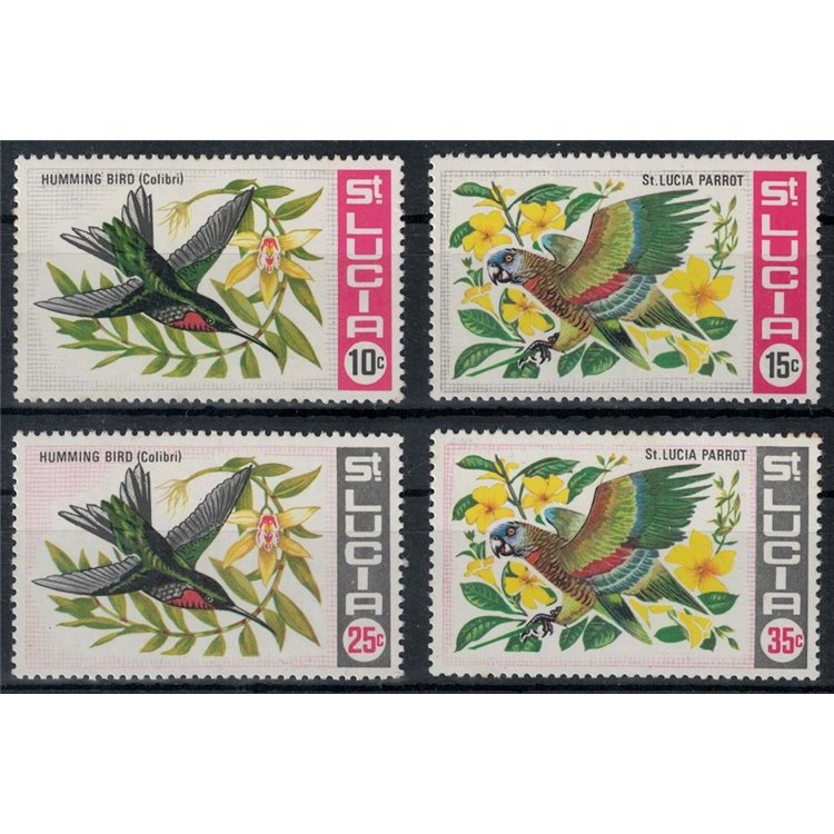 ST. LUCIA 1968 Fauna, birds 4v MNH**
