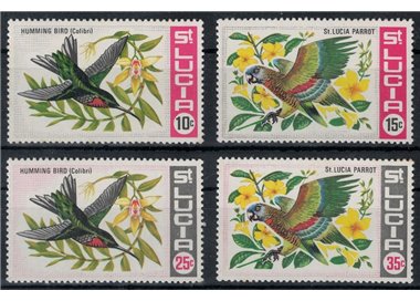ST. LUCIA 1968 Fauna, uccelli 4v MNH**