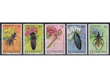 ST. VINCENT 1979 Oleanders and insects 5v MNH**