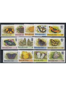 SWAZILAND 1987 Fauna, farfalle 13v MNH**