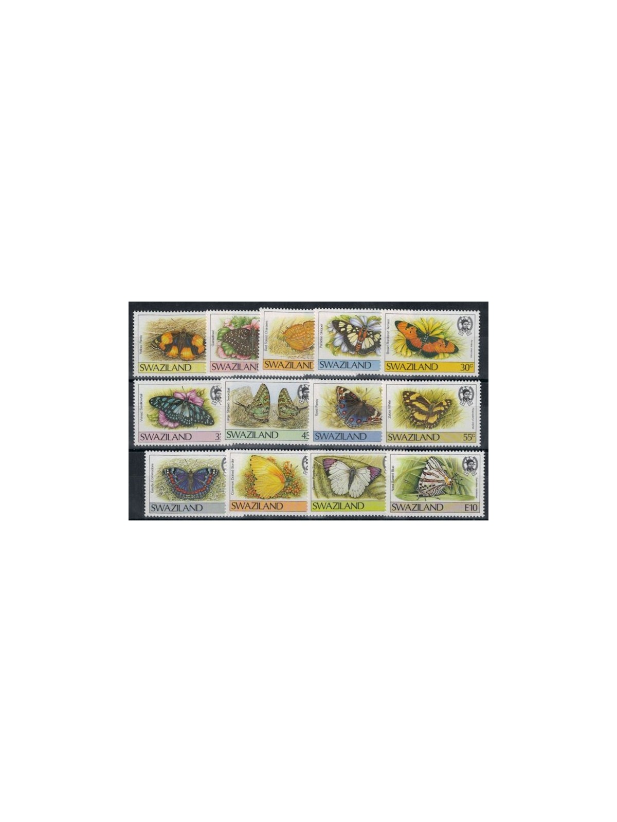 SWAZILAND 1987 Fauna, butterflies 13v MNH**